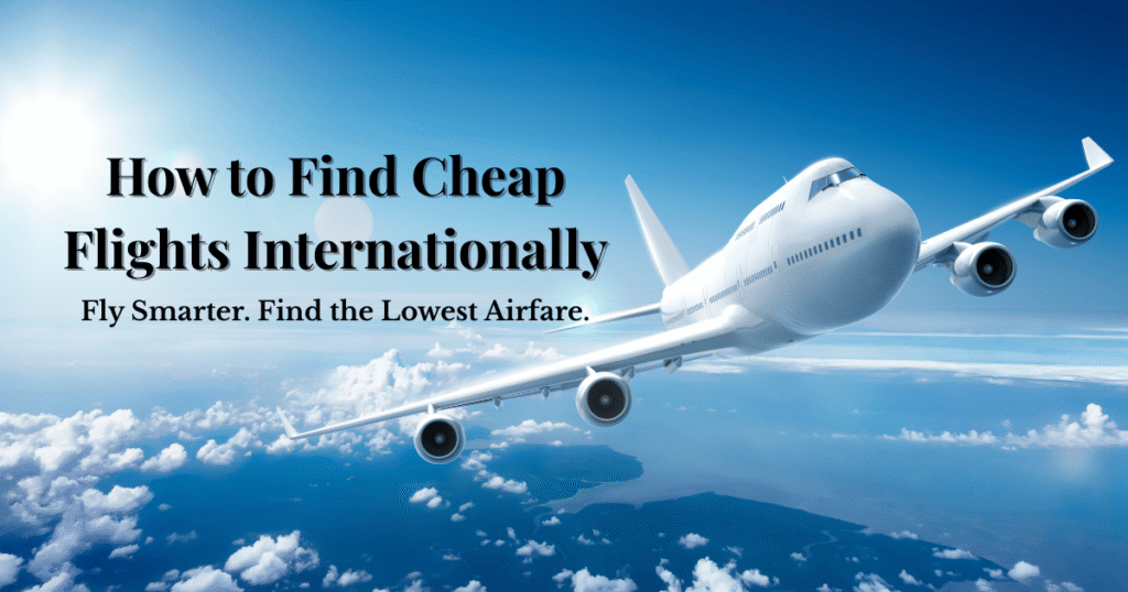 How to Find Cheap Flights Internationally