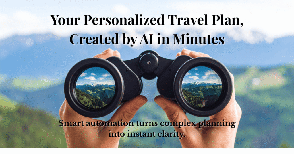 AI travel planner blog creating a personalized itinerary