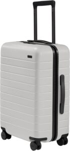Away Bigger Carry-On Luggage, Lightweight Hardside Large Suitcase with Spinner Wheels, TSA Lock, Airline Approved, Cloud Gray