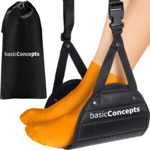BASIC CONCEPTS Airplane Foot Hammock for Long Flights