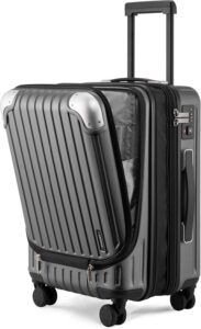 LEVEL8 Grace Hard Shell Carry-On with Front Laptop Compartment