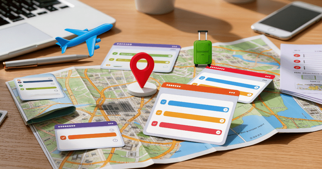 comparison between manual travel planning and AI planning tools